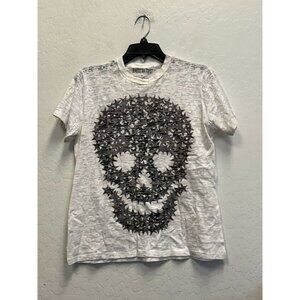 AMERICAN TWIST Women's Multicolor skull design t-shirt Medium
